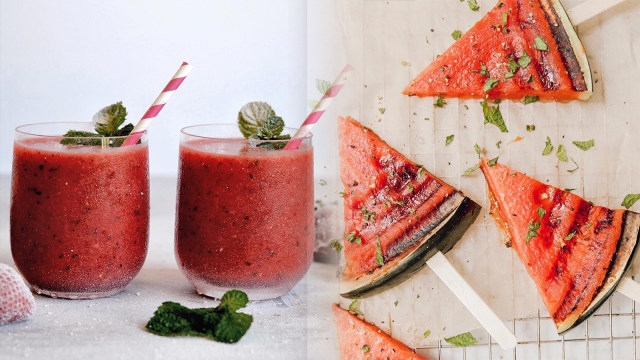 Makanan serba semangka (Foto: Instagram @inthemidnightkitchen @renskroes)