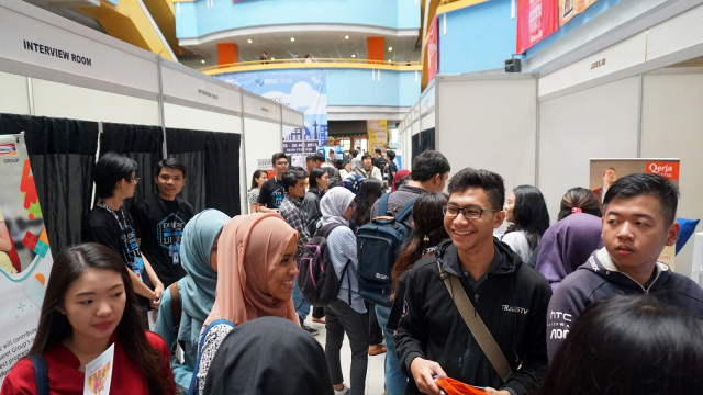 Suasana di BNCC Techno Career 2018. (Foto: Puti Cinintya Arie Safitri/kumparan)