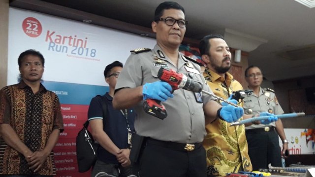 Rilis Pembobolan Pusat Gadai (Foto: Fadjar Hadi/kumparan)