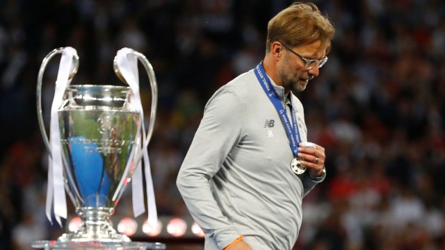 Klopp kembali gagal raih gelar Liga Champions. Foto: REUTERS/Kai Pfaffenbach