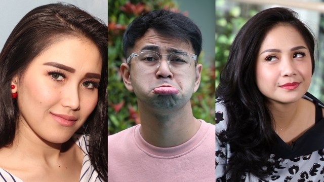 Ayu Ting Ting, Raffi Ahmad, Nagita Slavina (Foto: Munady & Iqbal Firdaus/kumparan)