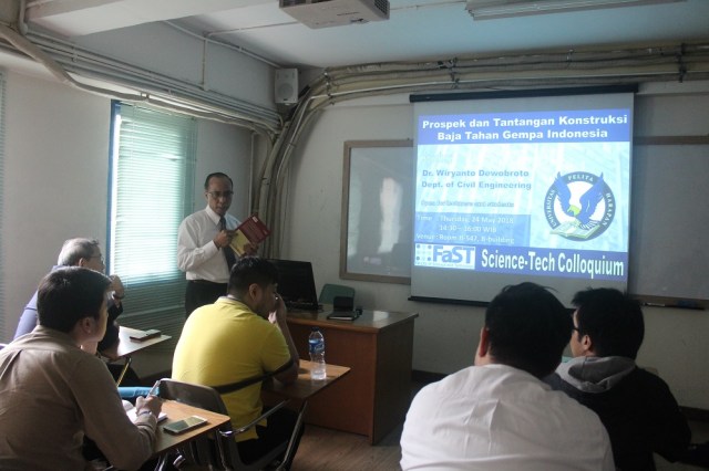 Science-Tech Colloquium: Konstruksi Baja Tahan Gempa di Indonesia oleh FaST UPH