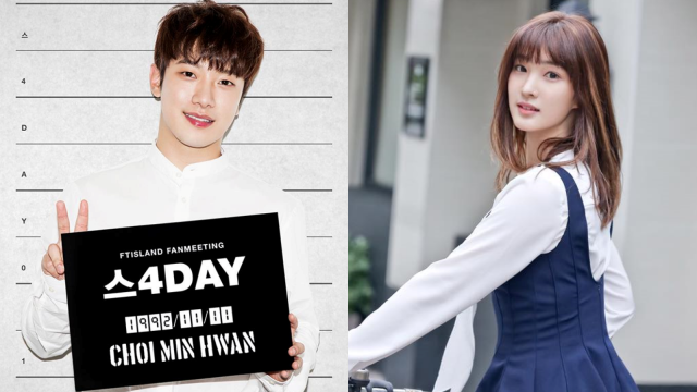 Minhwan 'FT Island' dan Yulhee Eks Laboum (Foto: Facebook @FTISLAND dan @officialLABOUM)