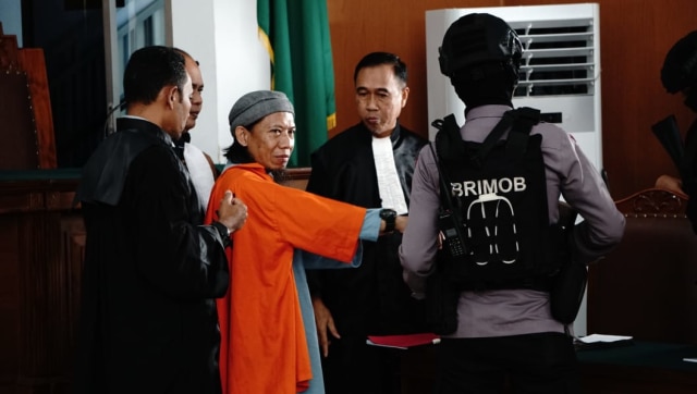 Aman Abdurrahman mengikuti sidang pembaca Replik (Foto: Helmi Afandi/kumparan)