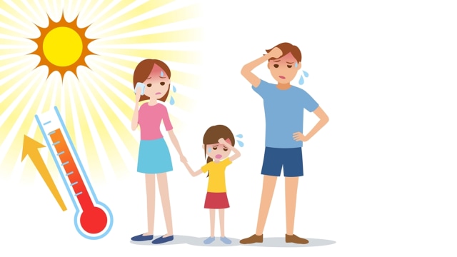 Ilustrasi terkena heatstroke. (Foto: Thinkstock)
