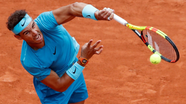 Nadal di Prancis Terbuka 2018. (Foto: Reuters/Christina Hartmann)