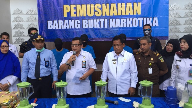 BNNP Aceh musnahkan sabu jaringan internasional (Foto: Zuhri Noviandi/kumparan)