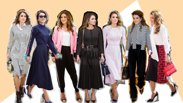 Queen Rania of Jordan selalu tampil fashionable. (Foto: Dok. Istimewa)