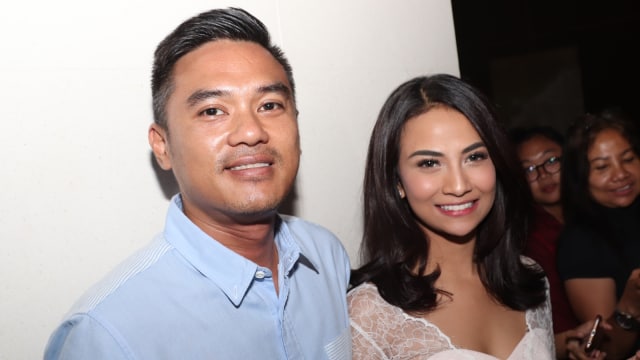 Lingga dan Vanessa Angel  (Foto: Munady Widjaja/kumparan)