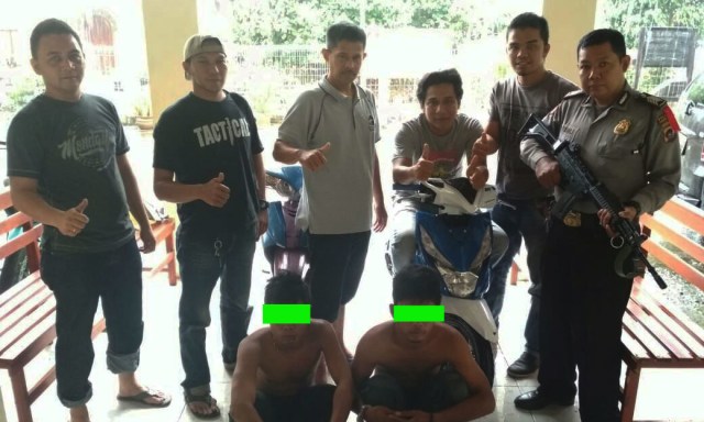 Dua Pemuda Ini Curi Motor di Sungai Geringging, Tertangkap di Agam
