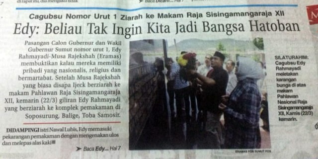 Menolak Hatoban, Orang Sumut Punya Martabat!