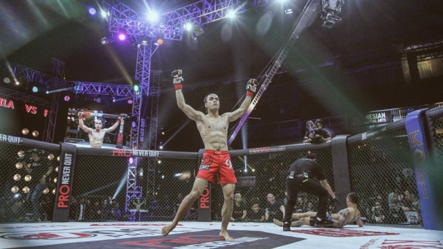 Randy Pangalilla gemar olahraga MMA. (Foto: Instagram @randpunk)