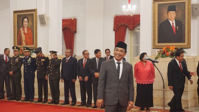 Suasana Pelantikan Anggota Wantimpres Yahya Cholil (Foto:  Yudhistira Amran Saleh/kumparan)