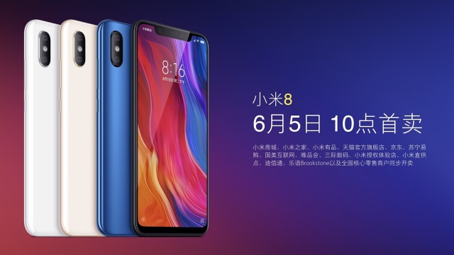 Ponsel Xiaomi Mi 8. (Foto: Xiaomi)