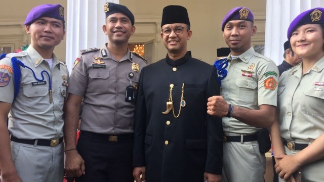 Anies di Peringatan Hari Pancasila (Foto: Paulina Herasmaranindar/kumparan)