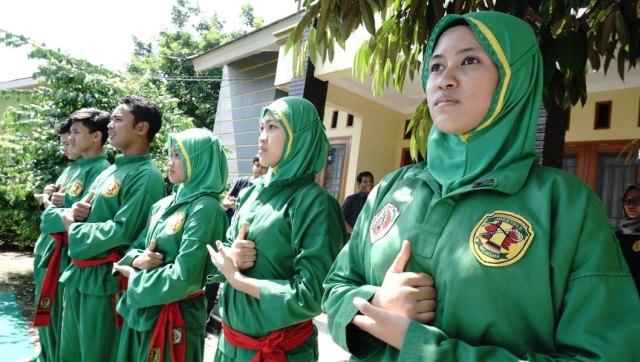 Padepokan Joko tole saat sesi latihan (Foto: Helmi Afandi/kumparan)