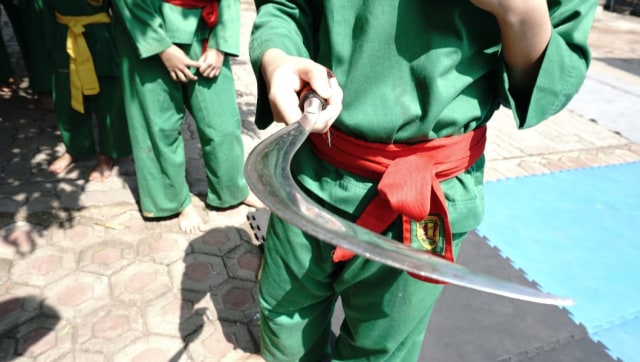 Sesi latihan Padepokan Joko Tole. (Foto: Helmi Afandi/kumparan)