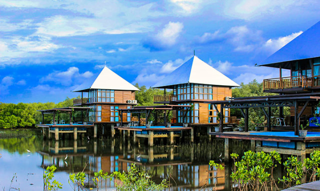 Bungalow di BJBR, Probolinggo (Foto: Bee Jay Bakau Resort)