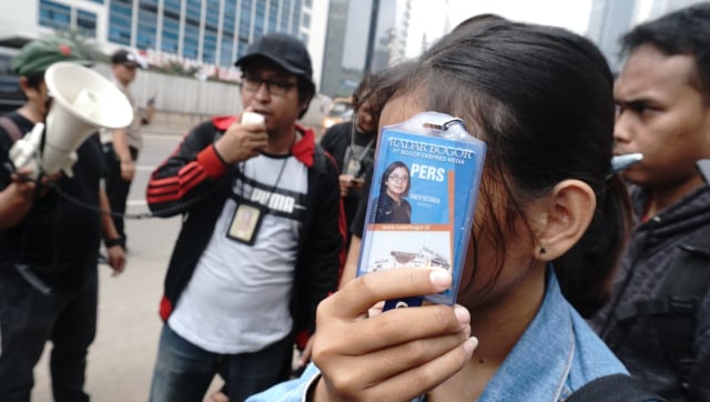 Aksi Solidaritas Penggerudukan Radar Bogor (Foto: Helmi Afandi Abdullah/kumparan)