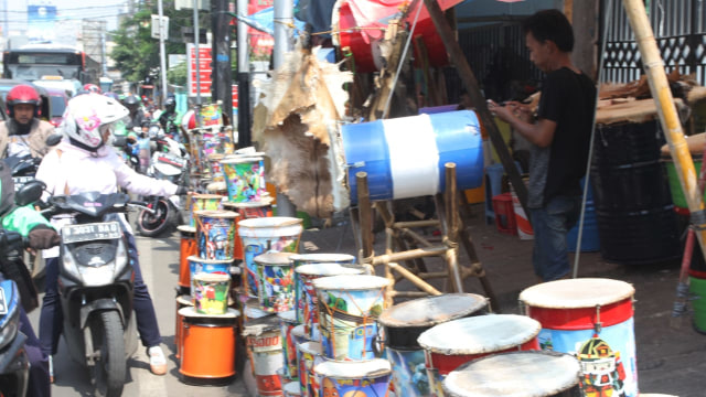 Lapak Musiman Bedug Mini Tanah Abang (Foto: Helmi Afandi Abdullah/kumparan)