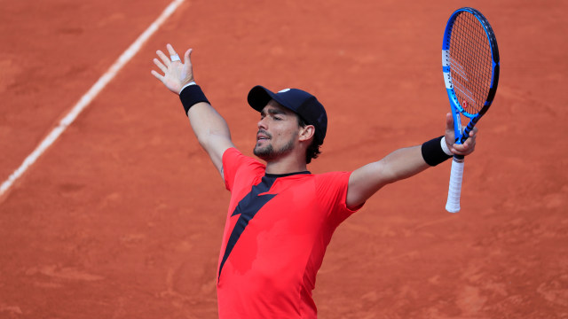 Fabio Fognini di babak ketiga Roland Garros. (Foto: REUTERS/Gonzalo Fuentes)