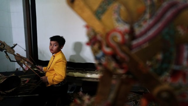 Rafi Ramadhan, dalang cilik (Foto: Nugroho Sejati/kumparan)