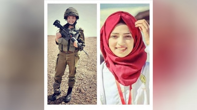 Rebeca dan Razan al-Najjar (Foto: Instagram/@malak_elfahri)
