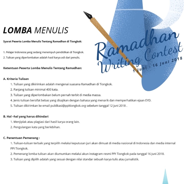 PPI Tiongkok Gelar Kontes Bertema Ramadhan Asik (2)