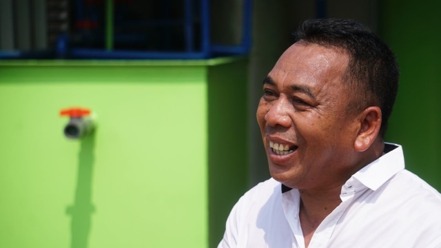 Andri Oba, perancang alat pengolah limbah tinja. (Foto: Nugroho Sejati/kumparan)