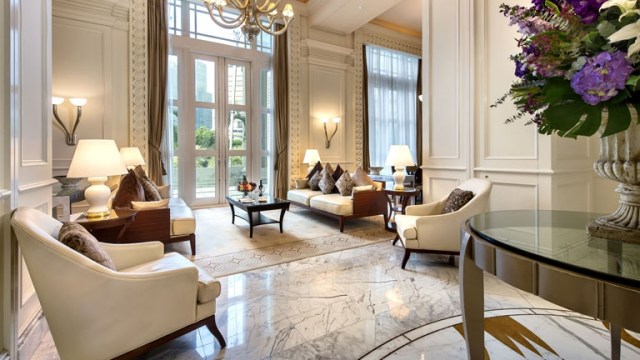 Presidential suite The Fullerton Hotel Singapura. (Foto: Dok. The Fullerton Hotel )