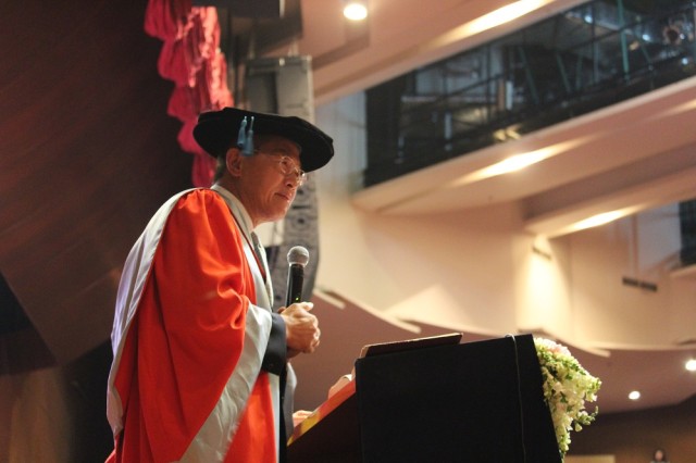 Pesan Wisuda oleh Founder UPH pada wisuda TC dan ITC
