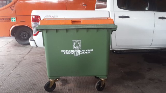 Tempat sampah merek Weber milik Dinas LH Jakarta (Foto: Dok. Dinas LH DKI Jakarta)