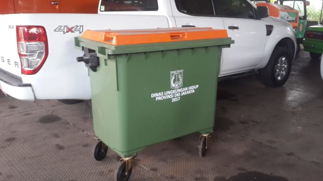 Tempat sampah merek Weber milik Dinas LH Jakarta (Foto: Dok. Dinas LH DKI Jakarta)