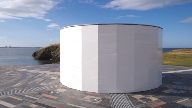 Sumur di Imagine Tower, Islandia. (Foto: Flickr / Dream Power)