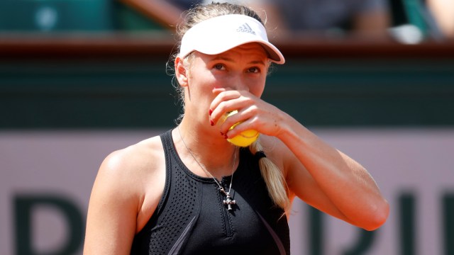 Wozniacki tersingkir dari Prancis Terbuka 2018. (Foto: REUTERS/Charles Platiau)