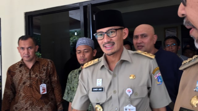 Sandiaga Uno di Pulau Pramuka. (Foto: Moh Fajri/kumparan)