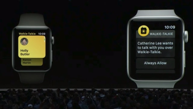 Walkie Talkie di Apple Watch (Foto: Apple)