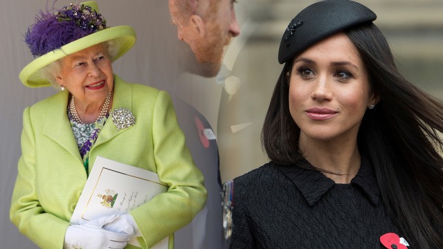Ratu Elizabeth II dan Meghan Markle (Foto: Reuters)