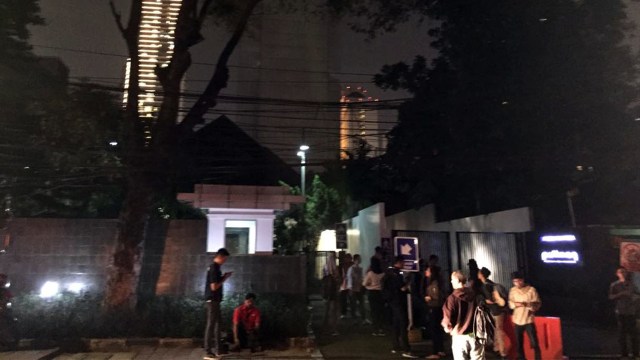 Suasana di lokasi kebakaran gedung Annex (Foto: Moh Fajri/kumparan)