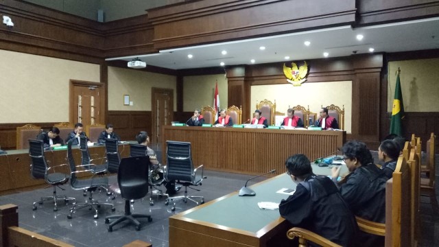 Sidang putusan eks anggota DPR Aditya Moha (Foto: Adhim Mugni/kumparan)