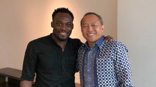 Michael Essien berpisah dengan Persib Bandung. (Foto: Dok. Persib Bandung.)