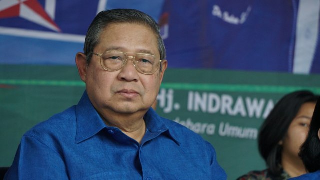 SBY resmikan Pasar Murah Demokrat di DPP Demokrat (Foto: Fanny Kusumawardhani/kumparan)