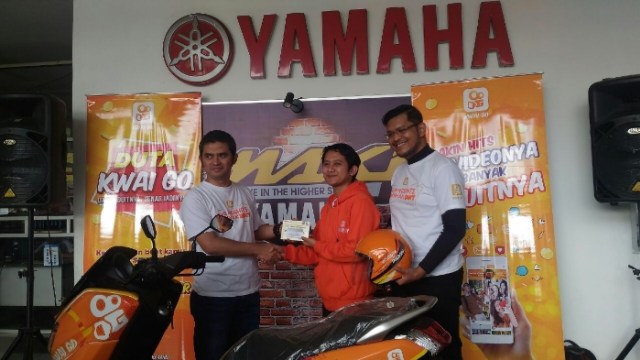 KWAI GO Serahkan Yamaha N-Max kepada Pemenang