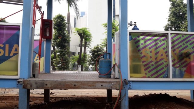 Halte Transjakarta Al Azhar baru (Foto: Fadjar Hadi/kumparan)
