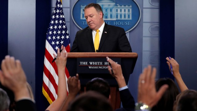 Menlu AS Mike Pompeo Foto: REUTERS/Carlos Barria