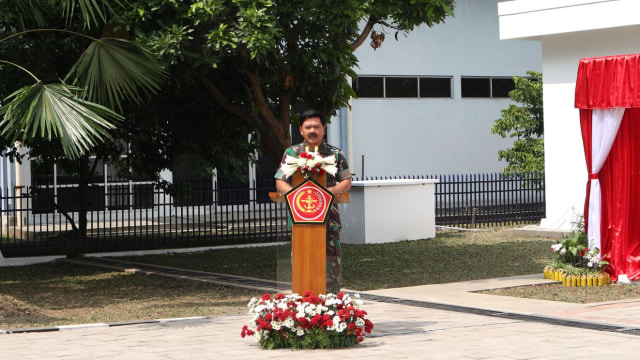Marsekal Hadi di peresmian Masjid Al Hadi. (Foto: Dok. Puspen TNI)