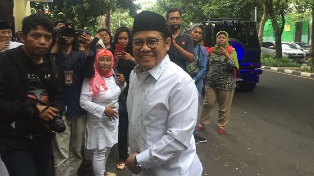 Cak Imin hadir di kediaman Megawati. (Foto: Mirsan/kumparan)