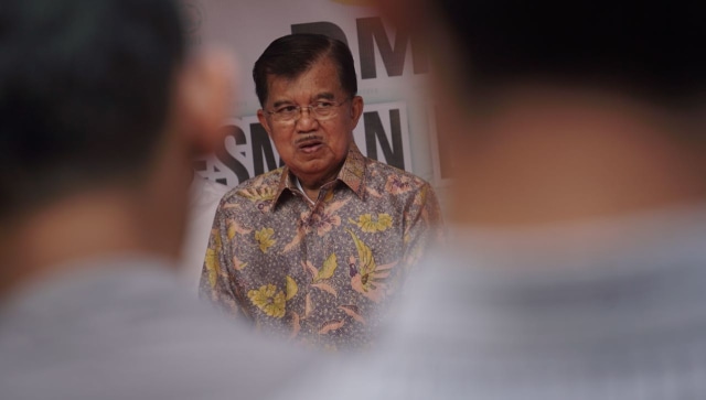 JK di acara pelepasan peserta Mudik Bersama DMI. Foto: Fanny Kusumawardhani/kumparan