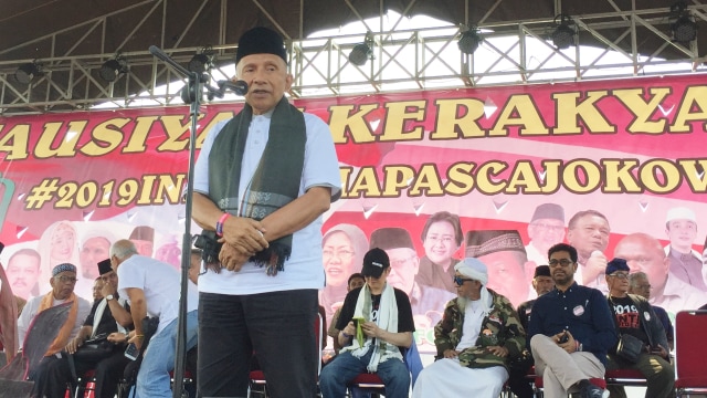 Amien Rais di Kampung Akuarium (Foto: Mohammad Fajri/kumparan)
