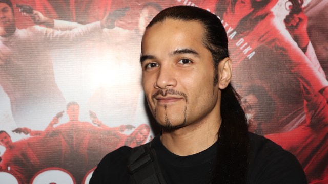 Romy Rafael dalam jumpa press film Target. (Foto: dok. Munady)